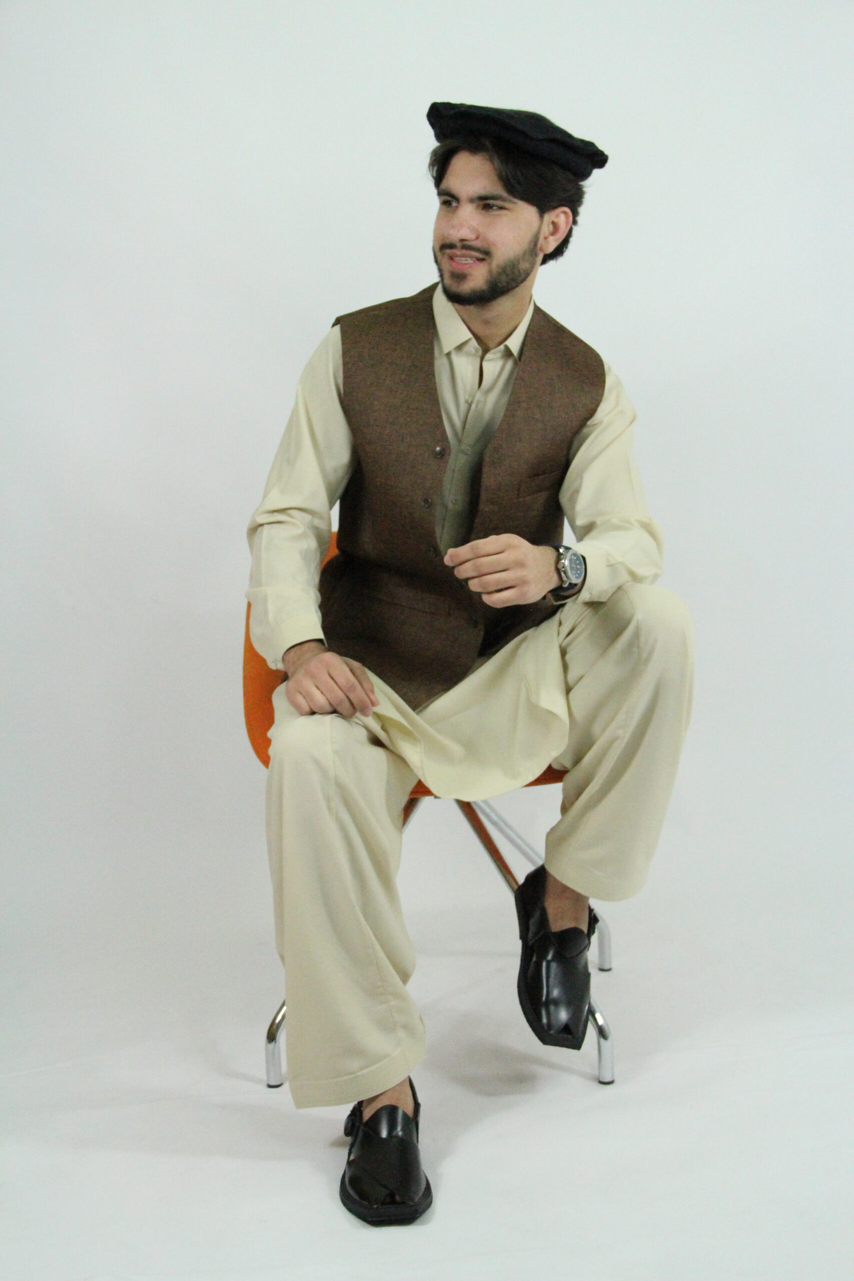 Klassieke Beige Perahan Tunban-AFGTRAD002-2