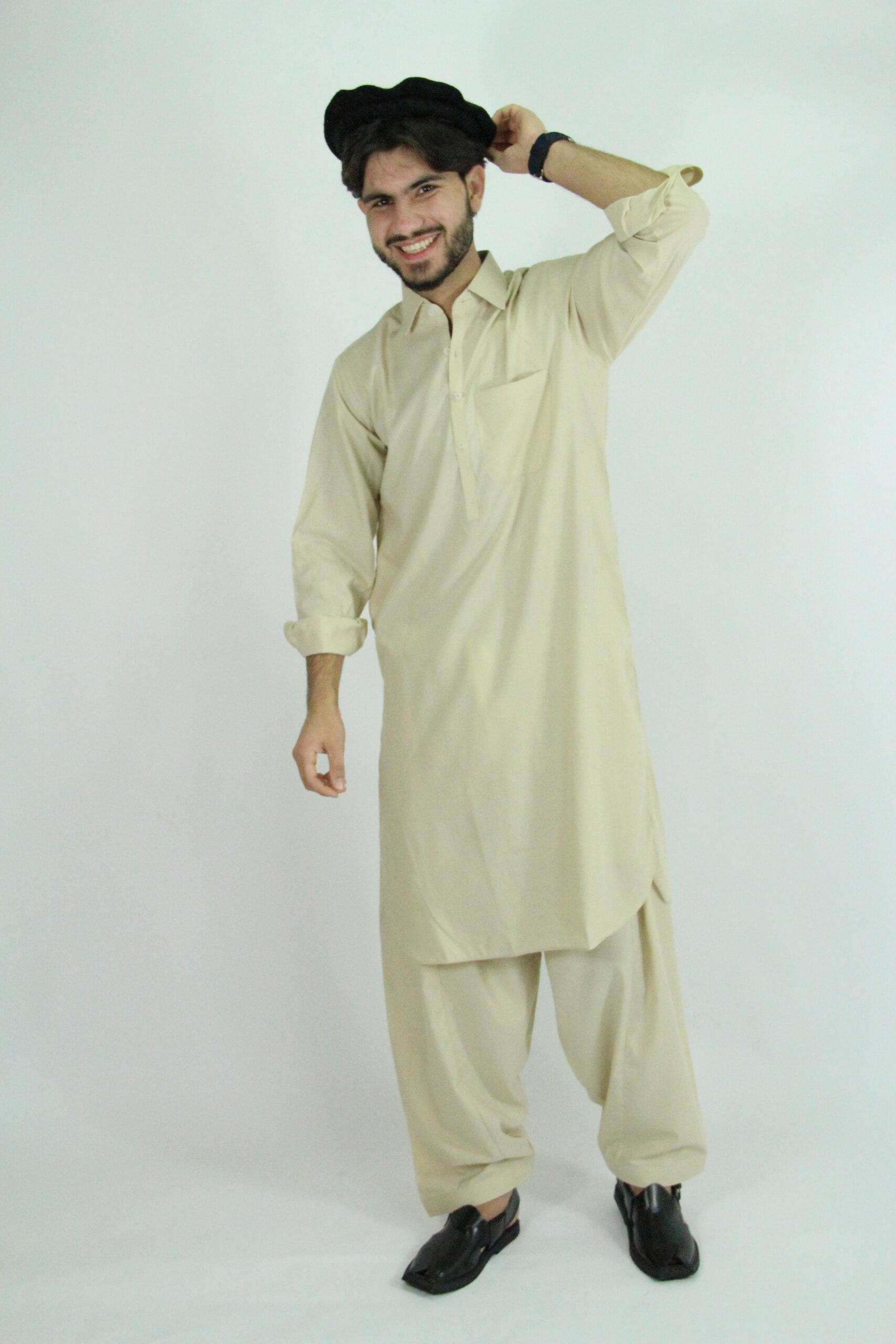 Klassieke Beige Perahan Tunban-AFGTRAD002